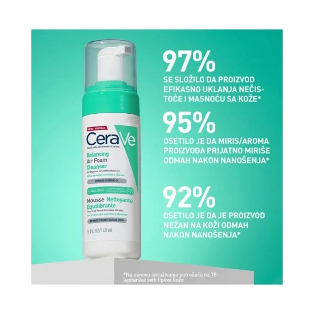 CERAVE VAZDUŠASTA PENA ZA ČIŠĆENJE ZA URAVNOTEŽENU KOŽU 150ML