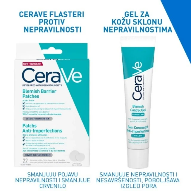CERAVE FLASTERI PROTIV NEPRAVILNOSTI A 22