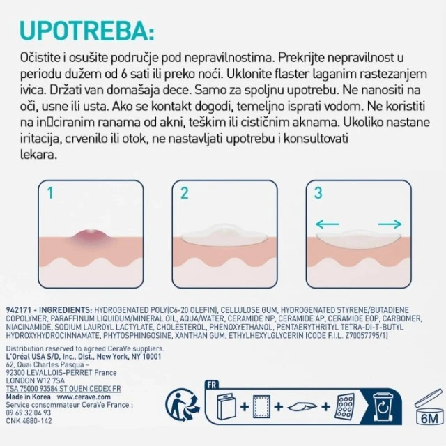 CERAVE FLASTERI PROTIV NEPRAVILNOSTI A 22