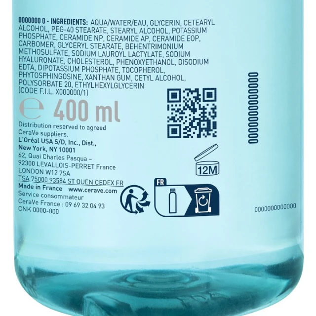CERAVE PURIFYING MICELARNA VODA 400ML