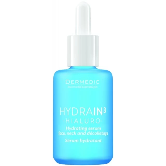 DERMEDIC HYDRAIN3 HIALURO HIDRATANTNI SERUM ZA LICE, VRAT I DEKOLTE 30 ML