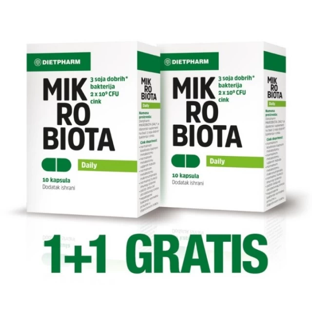 MIKROBIOTA DAILY KAPSULE A10 1 + 1 GRATIS