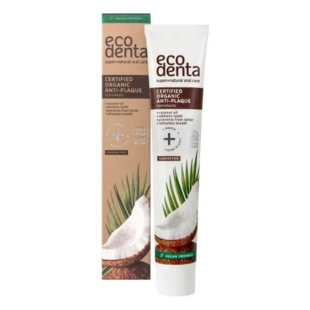 ECODENTA ORGANIC ANTI-PLAQUE PASTA 75ML