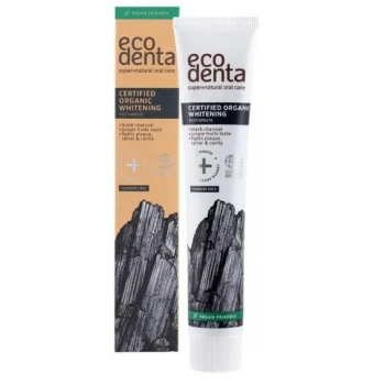 ECODENTA ORGANIC CHARCOAL WHITENING PASTA 75ML