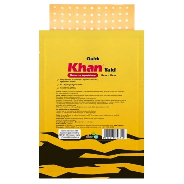 FLASTER ANTIREUMATSKI KHAN 12X17CM