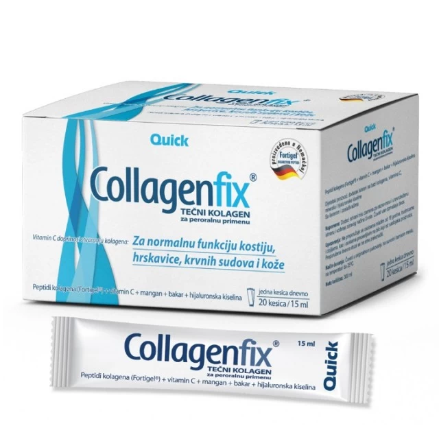COLLAGENFIX DIRECT BIOAKTIVNI NISKOMOLEKULARNI PEPTIDI KOLAGENA 20X15 ML
