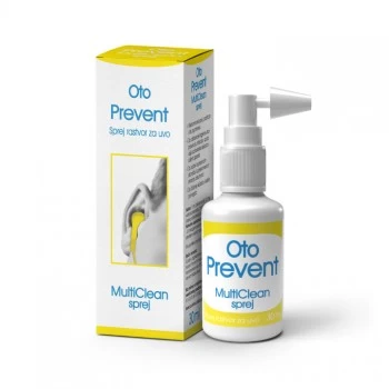 OTO PREVENT MULTICLEAN SPREJ RASTVOR ZA DEZINFEKCIJU UŠNE DUPLJE I APARATA 30 ML