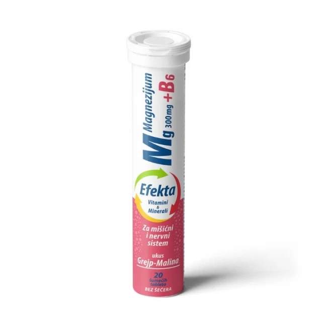 EFEKTA MAGNEZIJUM + VITAMIN B6 ŠUMEĆE TABLETE A20