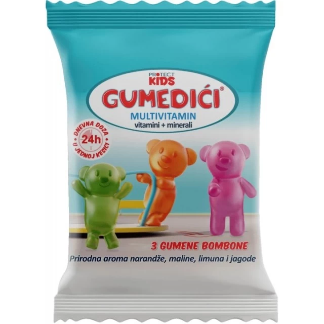 GUMEDIĆI MULTIVITAMIN 40 KESICA SA 3 GUMENE BOMBONE