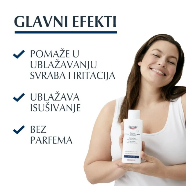 EUCERIN DERMOCAPILLAIRE ŠAMPON SA UREOM ZA SUVU KOŽU GLAVE I SUVU KOSU 250ML