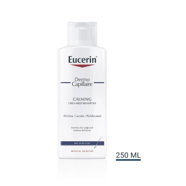 EUCERIN DERMOCAPILLAIRE ŠAMPON SA UREOM ZA SUVU KOŽU GLAVE I SUVU KOSU 250ML