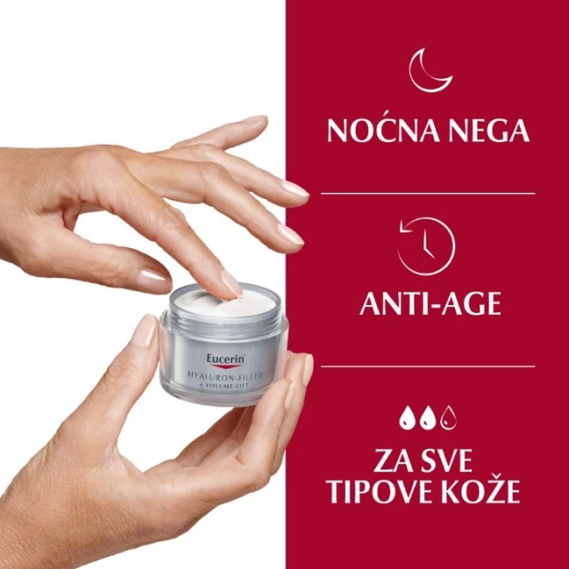 EUCERIN HYALURON FILLER + VOLUME-LIFT NOĆNA KREMA 50ML