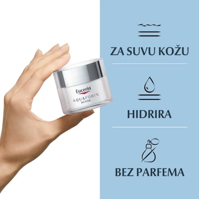 EUCERIN AQUAPORIN ACTIVE BOGATA HIDRATANTNA KREMA ZA LICE 50ML