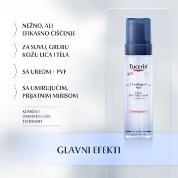 EUCERIN UREA REPAIR PLUS PENA ZA KUPANJE SA 5% UREE 200ML