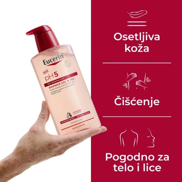 EUCERIN PH5 GEL I ULJE ZA TUŠIRANJE 400ML