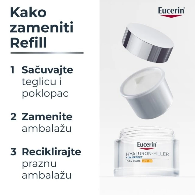 EUCERIN HYALURON-FILLER DNEVNA KREMA SPF30 50ML REFILL 99542