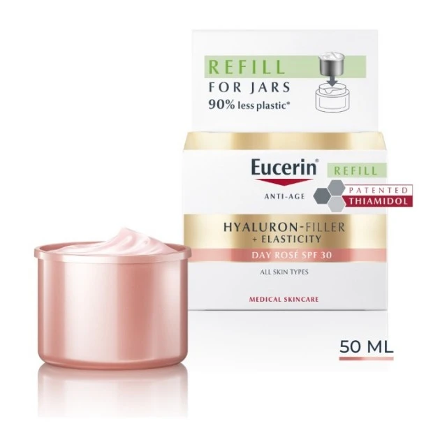 EUCERIN HYALURON FILLER + ELASTICITY  DNEVNA KREMA SPF30 ROSE 50ML REFILL 99545