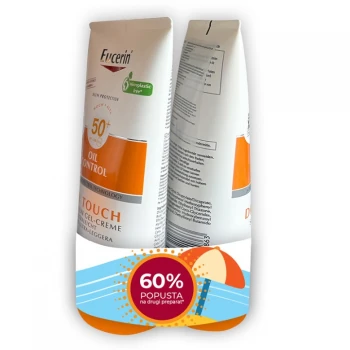 EUCERIN BOX SUN DRY TOUCH GEL-KREM SPF50+ 200ML + KIDS DRY TOUCH SPF50+ 200ML PROMO