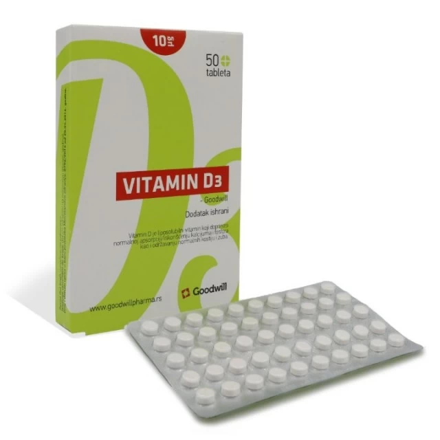 GOODWILL VITAMIN D3 TABLETE A50