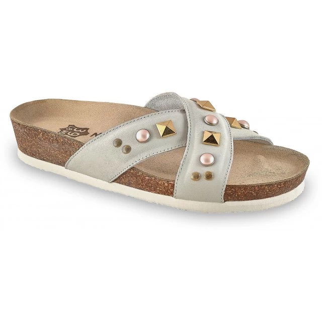 GRUBIN ŽENSKE PAPUČE CHLOE 2503690 BELA, BROJ 39