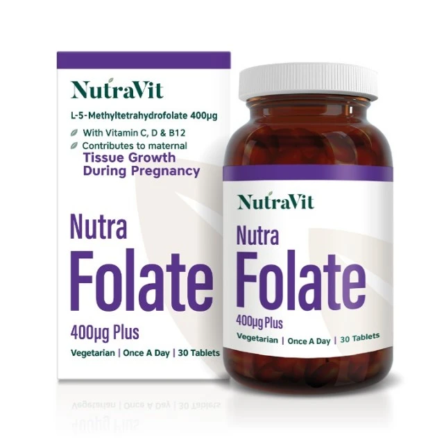 NUTRA FOLATE 400MCG TABLETE A 30