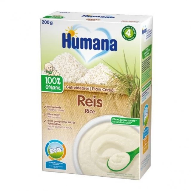 HUMANA INSTANT KAŠA PIRINAČ BEZ MLEKA 200 G