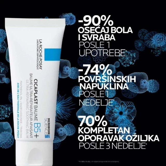 LA ROCHE-POSAY CICAPLAST BAUME B5 BALZAM ZA BEBE, DECU I ODRASLE KOJI OBNAVLJA I UMIRUJE NADRAŽENU KOŽU I TRENUTNO UMIRUJE OSEĆAJ PECKANJA 40ML