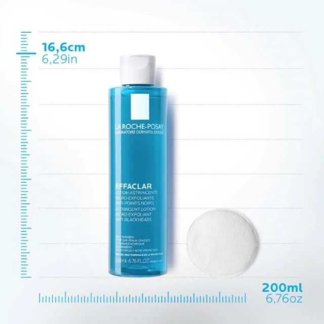 LA ROCHE-POSAY EFFACLAR ADSTRINGENTNI TONIK ZA LICE KOJI STIMULIŠE MIKROLJUŠTENJE, SUŽAVA I OTČEPLJUJE PORE 200ML