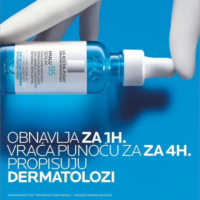 LA ROCHE-POSAY HYALU B5 SERUM NEGA PROTIV BORA I ZA PUNOĆU OSETLJIVE KOŽE S HIJALURONSKOM KISELINOM I VITAMINOM B5 30ML