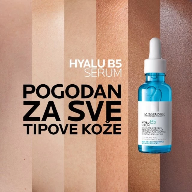 LA ROCHE-POSAY HYALU B5 SERUM NEGA PROTIV BORA I ZA PUNOĆU OSETLJIVE KOŽE S HIJALURONSKOM KISELINOM I VITAMINOM B5 30ML