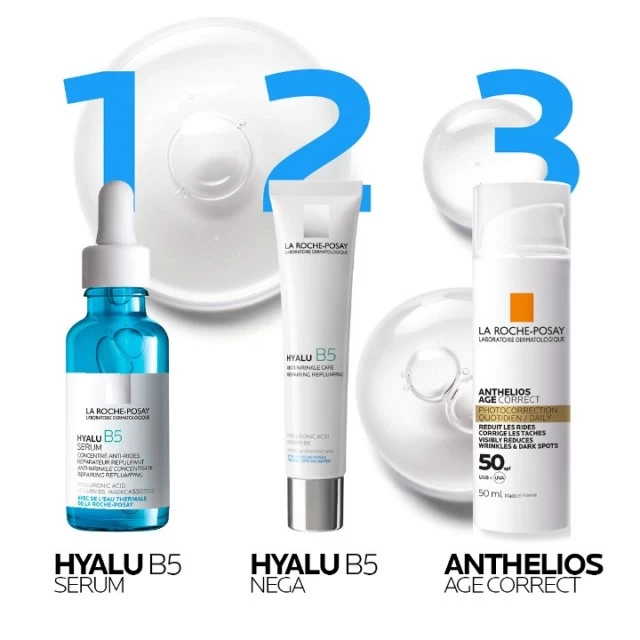 LA ROCHE-POSAY HYALU B5 SERUM NEGA PROTIV BORA I ZA PUNOĆU OSETLJIVE KOŽE S HIJALURONSKOM KISELINOM I VITAMINOM B5 30ML