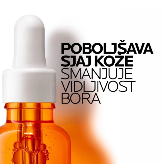 LA ROCHE-POSAY PURE VITAMIN C12 SERUM OBNAVLJAJUĆI SERUM PROTIV BORA ZA SJAJ I BLISTAVOST KOŽE S ČISTIM VITAMINOM C I SALICILNOM KISELINOM 30ML