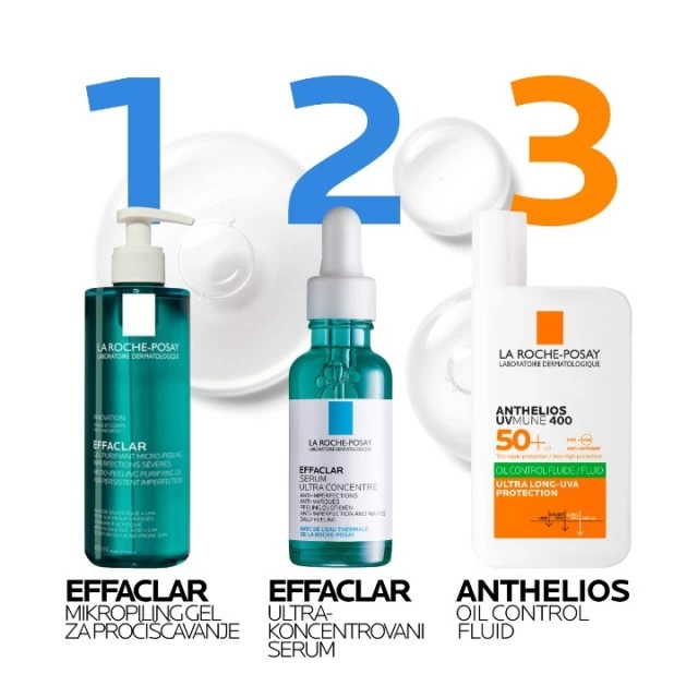 LA ROCHE-POSAY EFFACLAR ULTRA KONCENTROVANI SERUM DNEVNI PILING PROTIV NEPRAVILNOSTI ZA KOŽU SKLONU AKNAMA U ODRASLOM DOBU 30ML