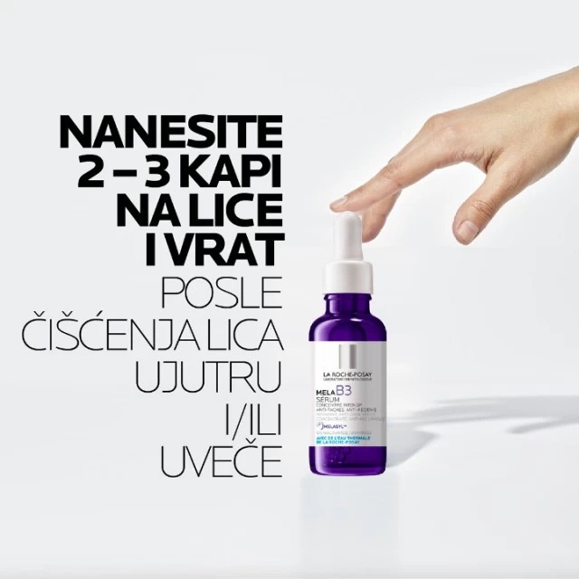 LA ROCHE-POSAY MELA B3 SERUM INTENZIVNI KONCENTRAT PROTIV HIPERPIGMENTACIJSKIH MRLJA SA MELASYL-OM, SPREČAVA PONOVNO POJAVLJIVANJE, 30ML