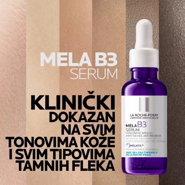LA ROCHE-POSAY MELA B3 SERUM INTENZIVNI KONCENTRAT PROTIV HIPERPIGMENTACIJSKIH MRLJA SA MELASYL-OM, SPREČAVA PONOVNO POJAVLJIVANJE, 30ML