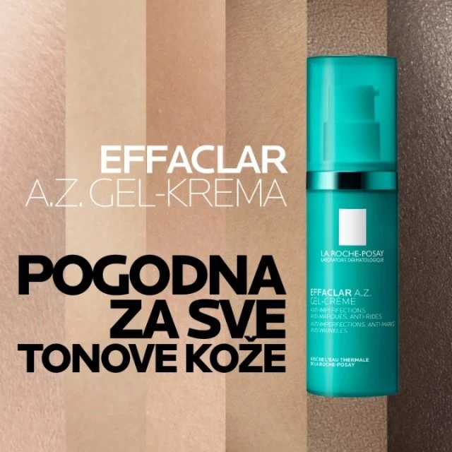 LA ROCHE-POSAY EFFACLAR  A.Z. GEL KREM PROTIV NEPRAVILNOSTI  40 ML