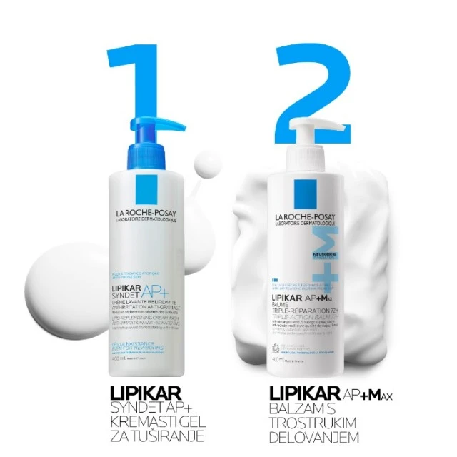 LA ROCHE-POSAY LIPIKAR BAUME AP+MAX BALZAM ZA TELO I/ILI LICE SA TROSTRUKIM DELOVANJEM 400ML