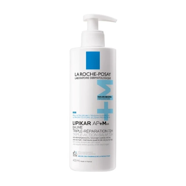 LA ROCHE-POSAY LIPIKAR BAUME AP+MAX BALZAM ZA TELO I/ILI LICE SA TROSTRUKIM DELOVANJEM 400ML