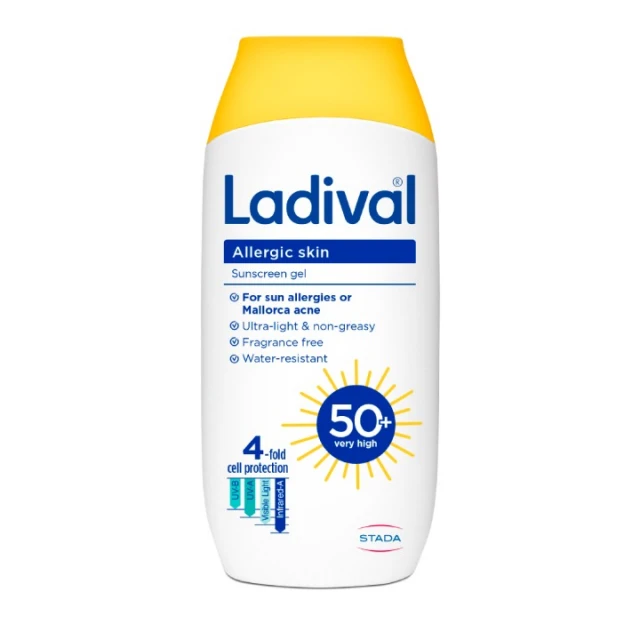 LADIVAL GEL ZA KOŽU SKLONU ALERGIJI SPF50+ 200ML