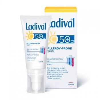 LADIVAL GEL ZA LICE ZA KOŽU SKLONU ALERGIJAMA SPF 50+ 50ML