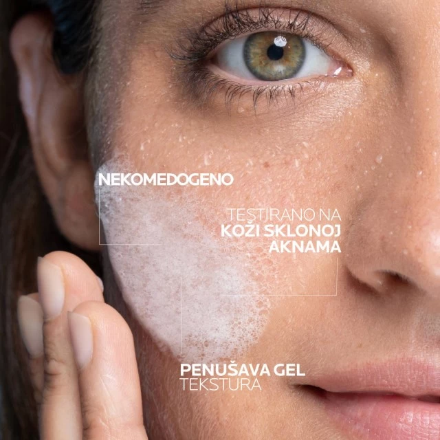 LA ROCHE-POSAY EFFACLAR PENUŠAVI GEL ZA ČIŠĆENJE MASNE, OSETLJIVE KOŽE SKLONE AKNAMA 400ML