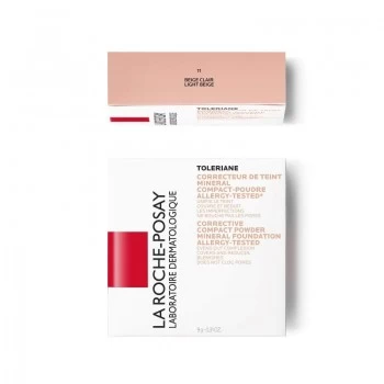 LA ROCHE-POSAY TOLERIANE TEINT MINERAL KOMPAKTNI KOREKTIVNI PUDER S MINERALNIM PIGMENTIMA ZA NORMALNU DO MEŠOVITU OSETLJIVU KOŽU0 9,5 G 01 SVETLO BEŽ