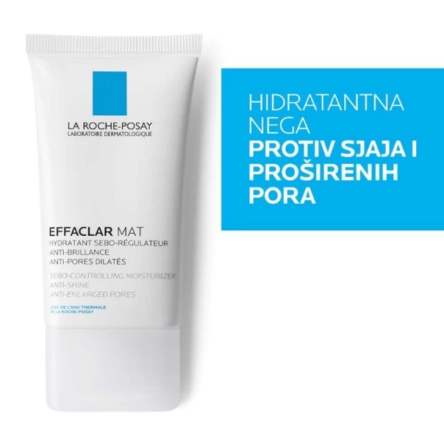 LA ROCHE-POSAY EFFACLAR HIDRATANTNA NEGA ZA LICE S MAT EFEKTOM KOJA REGULIŠE PROIZVODNJU SEBUMA 40ML