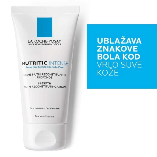LA ROCHE-POSAY NUTRITIC INTENSE NEGA ZA INTENZIVNO OBNAVLJANJE SUVE KOŽE LICA, PROTIV ZATEGNUTOSTI I ŽARENJA 50ML