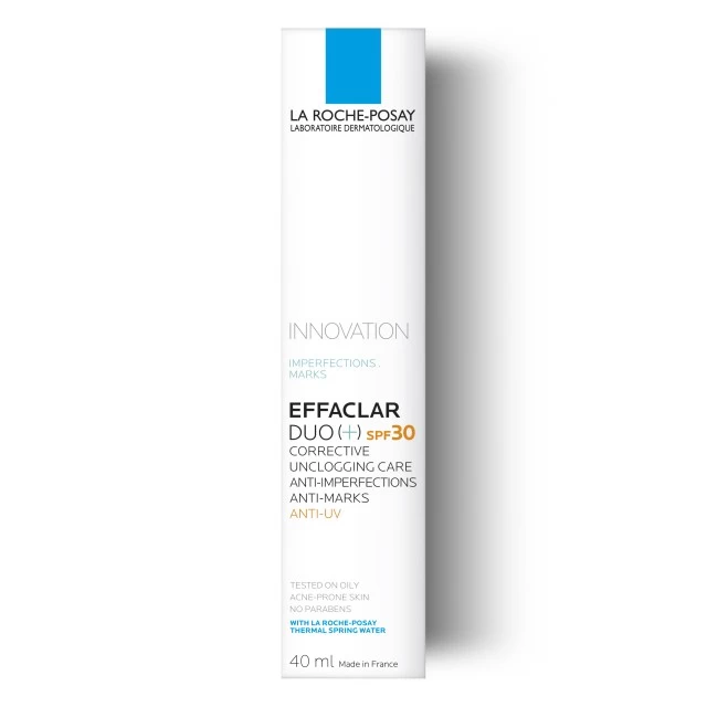 LA ROCHE-POSAY EFFACLAR DUO(+) SPF30 KOREKTIVNA NEGA PROTIV NEPRAVILNOSTI MASNE KOŽE I ZAČEPLJENIH PORA 40 ML