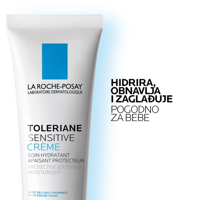 LA ROCHE-POSAY TOLERIANE SENSITIVE CREME HIDRATANTNA NEGA ZA RAVNOTEŽU MIKROBIOMA OSETLJIVE KOŽE, NORMALNA KOŽA 40ML