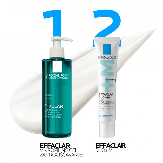 LA ROCHE-POSAY EFFACLAR PROČIŠĆAVAJUĆI MIKRO-PILING GEL ZA ČIŠĆENJE LICA I TELA, ZA MASNU KOŽU 200ML