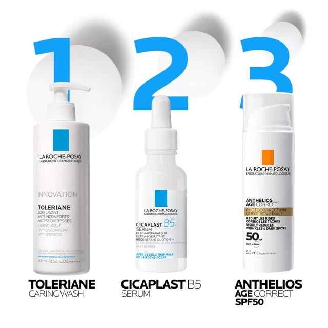 LA ROCHE-POSAY ANTHELIOS AGE CORRECT SPF50 DNEVNA ZAŠTITA OD SUNCA KOJA ISPRAVLJA ZNAKOVE STARENJA, BORE, TAMNE MRLJE I ELASTIČNOST, 50 ML