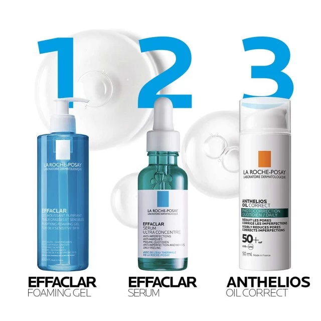 LA ROCHE-POSAY ANTHELIOS OIL CORRECT SPF50+ GEL-KREMA ZA ZAŠTITU OD SUNCA I ZA FOTOKOREKCIJU, VIDLJIVO UMANJUJE PORE I KORIGUJE NEPRAVILNOSTI, 50 ML