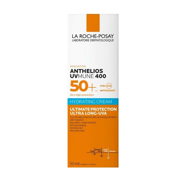 LA ROCHE-POSAY ANTHELIOS UVMUNE 400 HIDRATANTNA KREMA SPF50+ ULTIMATIVNA ZAŠTITA OD SUNCA PROTIV DUBINSKOG OŠTEĆENJA EPIDERMISA, 50 ML